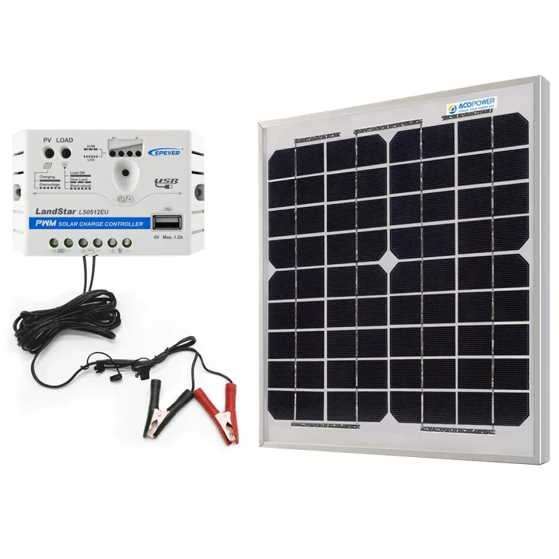 10w 5a mono solar kit by acopower high efficiency solar power solution