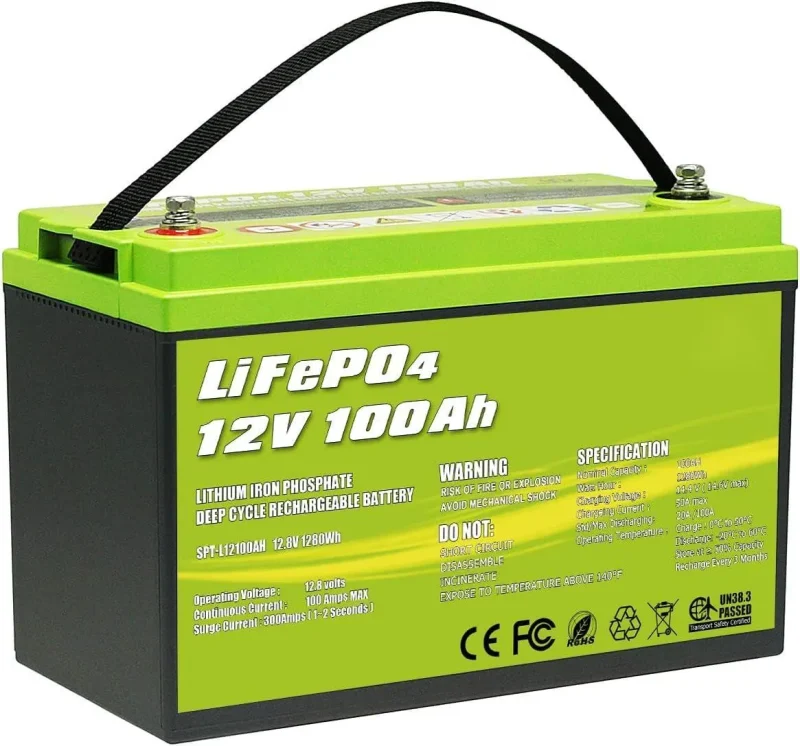 12v 100ah lifepo4 lithium battery deep cycle high performance