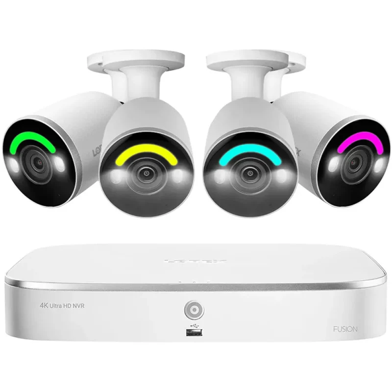 16 camera 4k uhd nvr system with smart outdoor security lighting