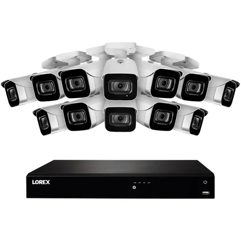 16 channel 4k nvr with 3tb hdd 12 night vision cameras