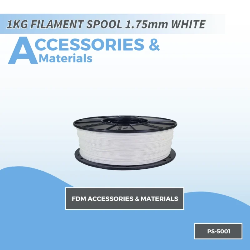 1kg white pla filament spool 1 75mm picostem