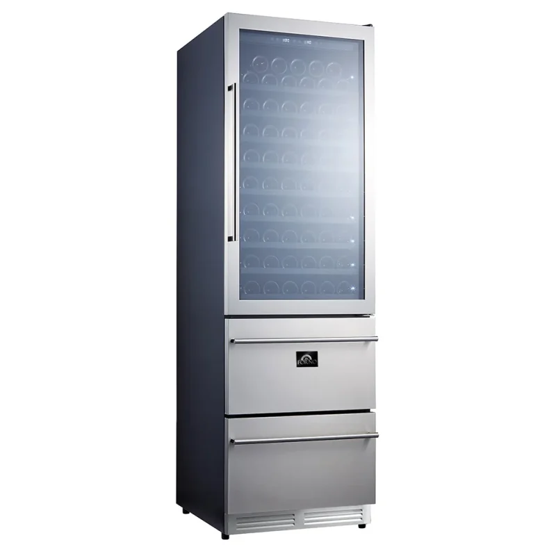 24 duel temperature wine cooler 108 bottles forno azienda