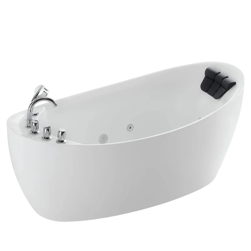 67 empava freestanding acrylic whirlpool tub empv 67ais02