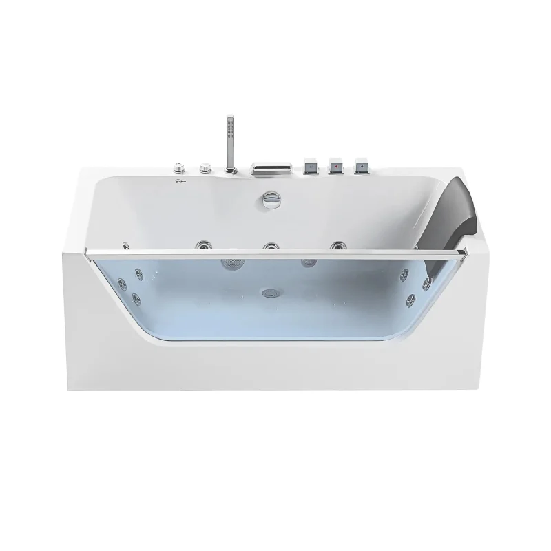 67 empava whirlpool bathtub with led lighting empv 67jt408led