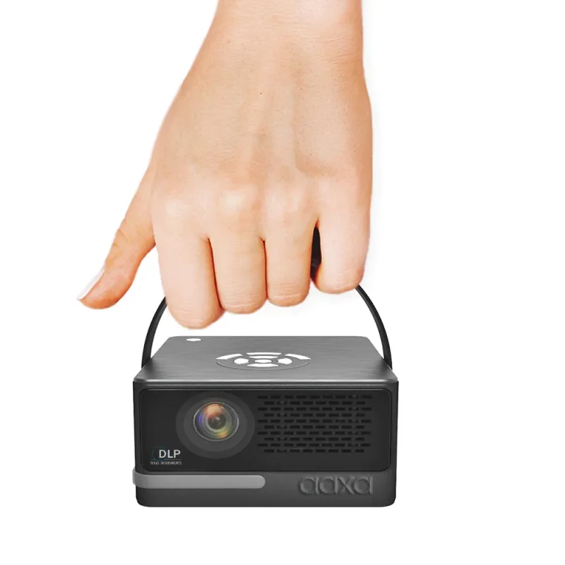 aaxa p6 ultimate portable projector 6h battery wireless mirroring wifi bt