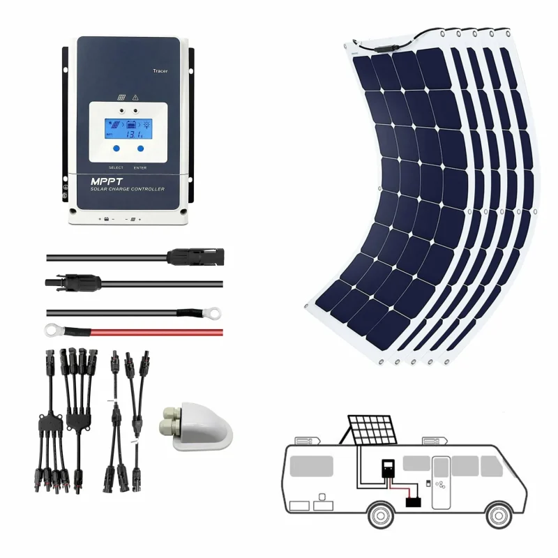 acopower 110w flexible solar kit 550w 50a inverter