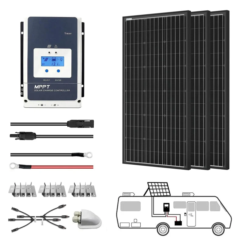 acopower 200w mono solar panel kit