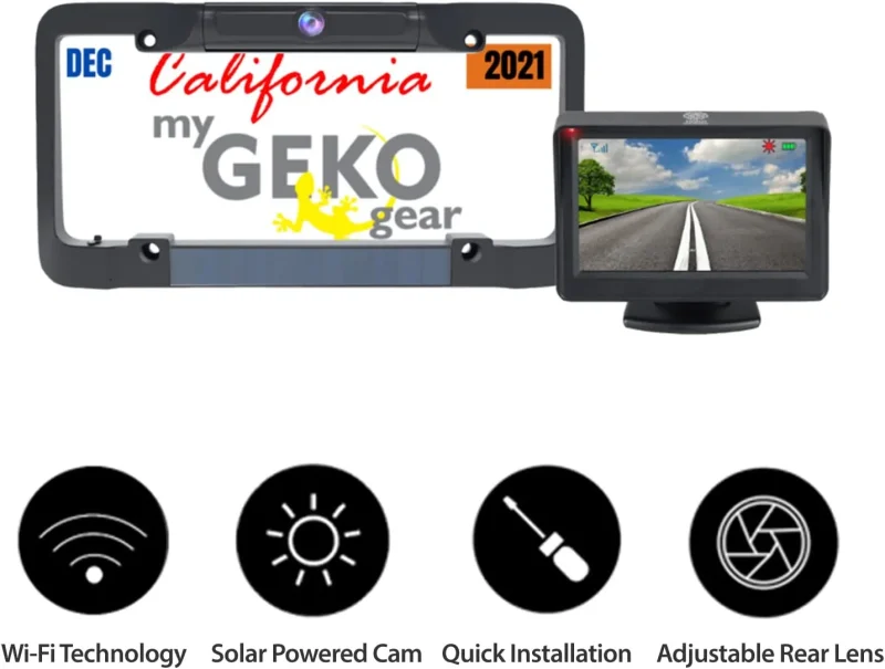 adesso solarst solar wireless backup camera mygekogear