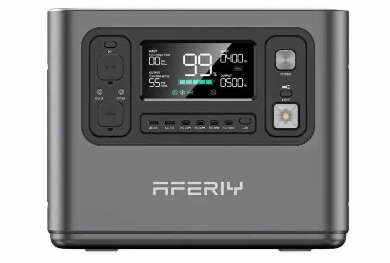 aferiy p110 1200w 1248wh portable power station lightweight high capacity battery for camping outdoors