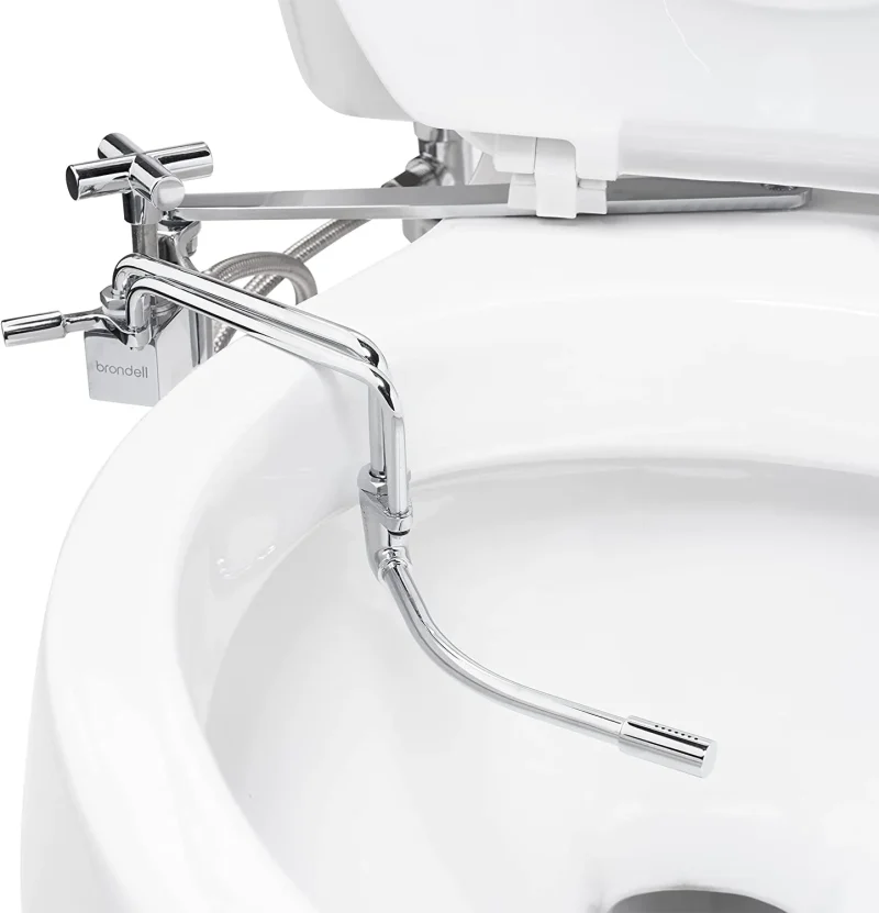 all metal side mounted bidet with adjustable spray wand