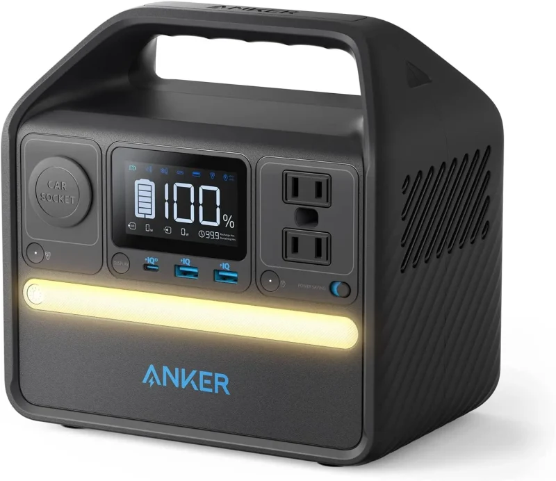 anker refurbished 521 portable power station 256wh high capacity backup battery