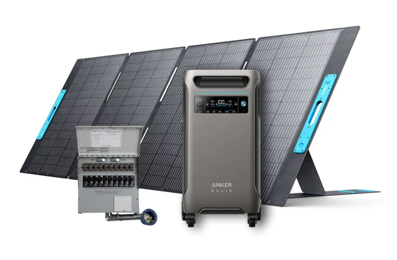 anker solix f3800 transfer switch kit 400w solar panel bundle scaled