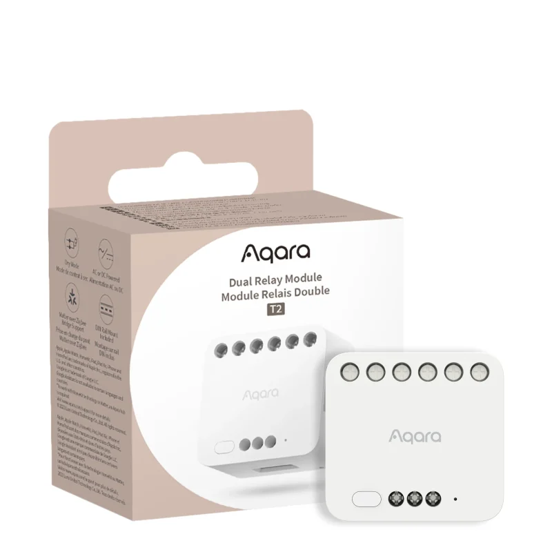 aqara t2 dual relay module for home automation scaled