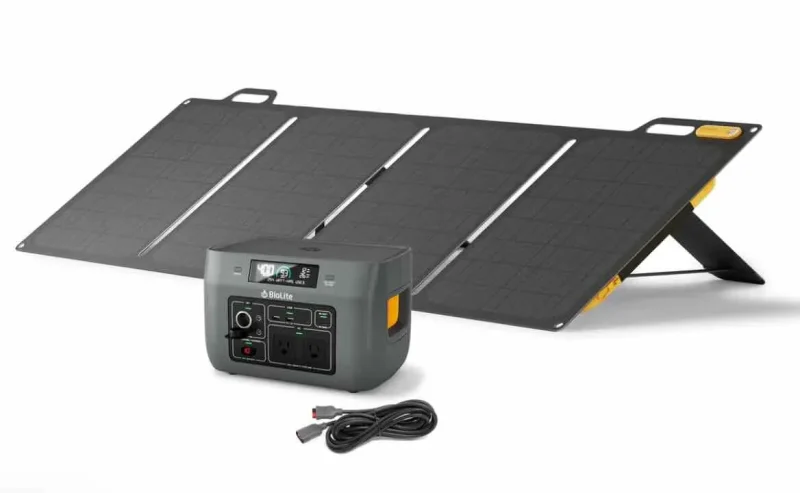 biolite solar power bundle basecharge 600 solar panel 100