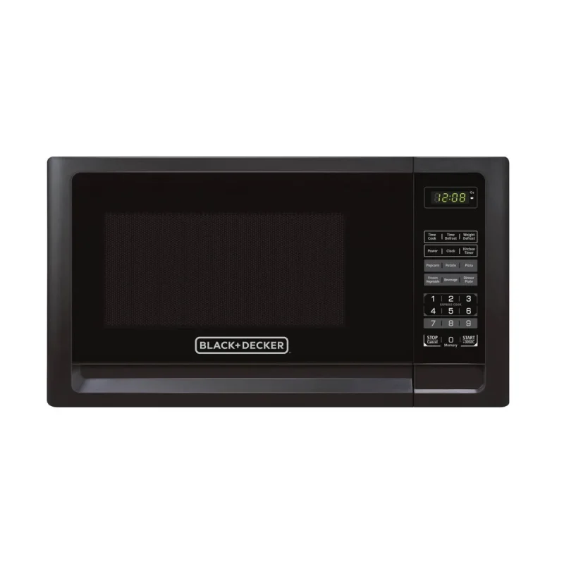 black decker 0 7 cu ft digital microwave em720cfob