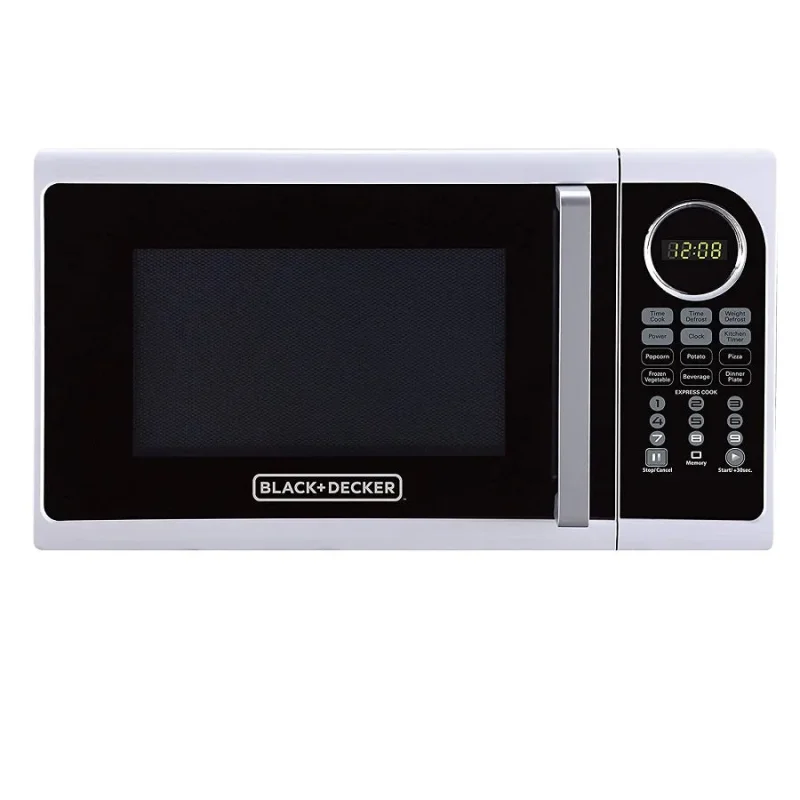 black decker 0 9 cu ft pull handle microwave