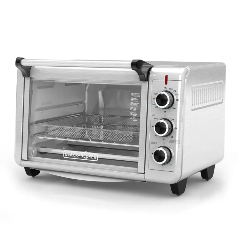 black decker air fry toaster oven crisp bake