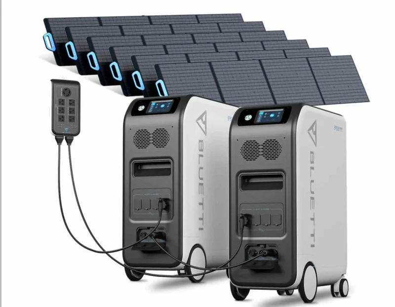 bluetti 2x ep500 6x pv200 split phase fusion box home battery backup