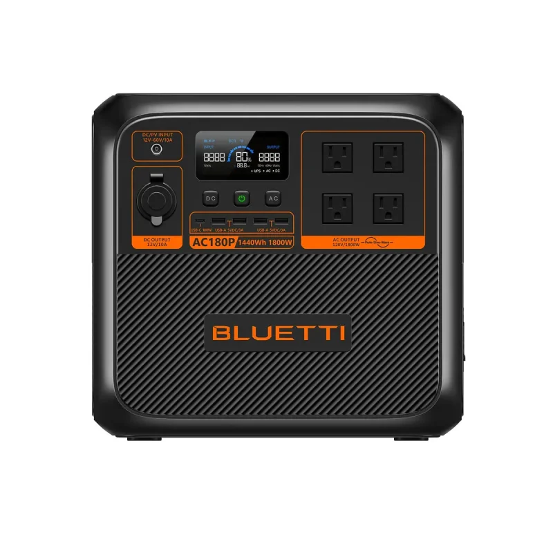 bluetti ac180p 1 800w 1 440wh portable solar power station