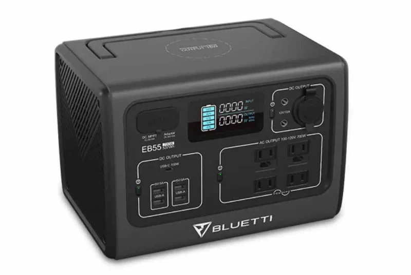 bluetti eb55 700w 537wh portable power station