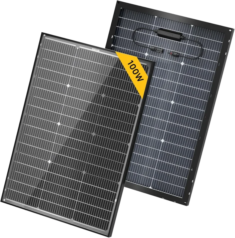 bougerv 100w bifacial solar panel 12v 24v 16bb n type