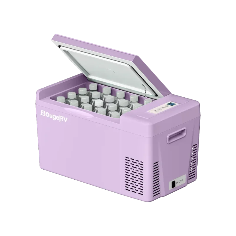 bougerv 12v 23 quart purple mini fridge