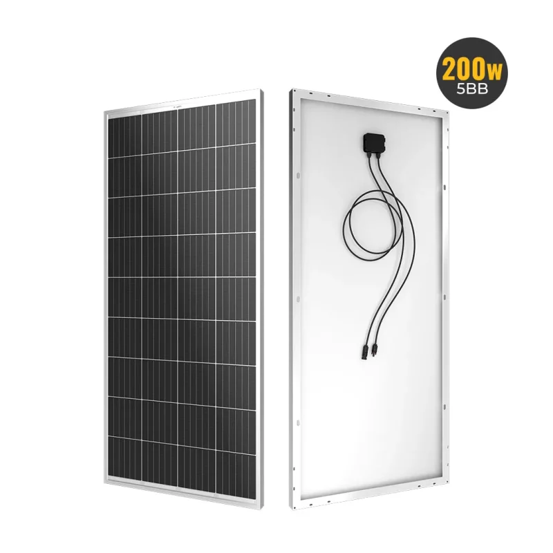 bougerv 200w 12v monocrystalline solar panel