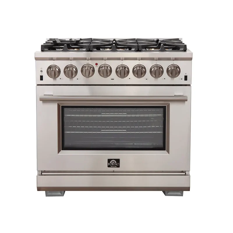 capriasca titanium 36 dual fuel range 240v electric oven stove combo