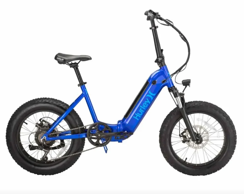 compact foldable e bike by hurley easy stowaway design