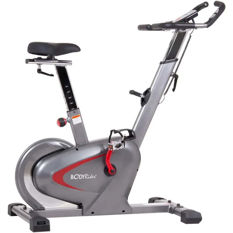 compact indoor upright bike trainer for home workouts