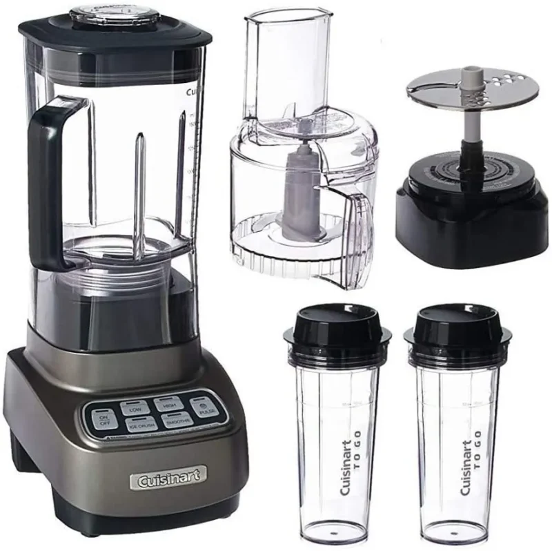 cuisinart remixtrio blender food processor with travel cups