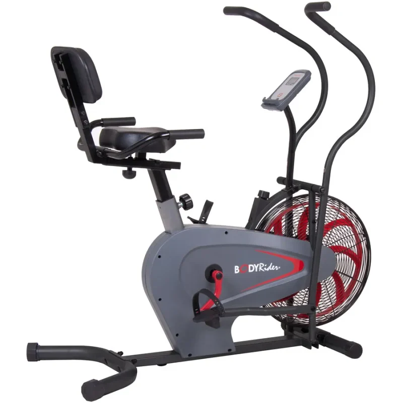 dual action upright fan bike body