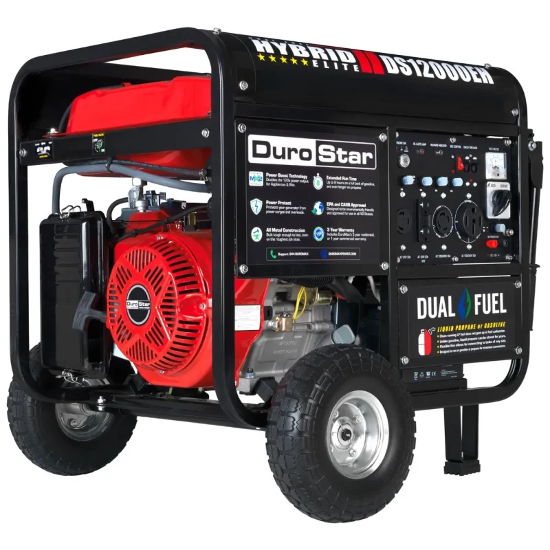 durostar ds12000eh 12 000w dual fuel generator refurb grade a