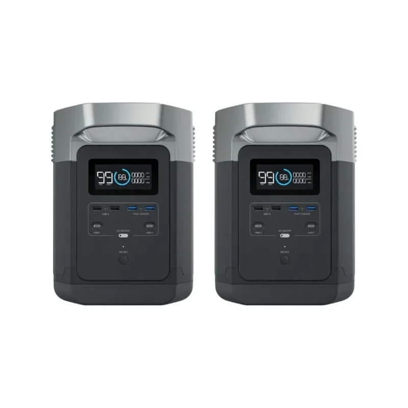 ecoflow delta 1300 power station bundle 2 pack special deal