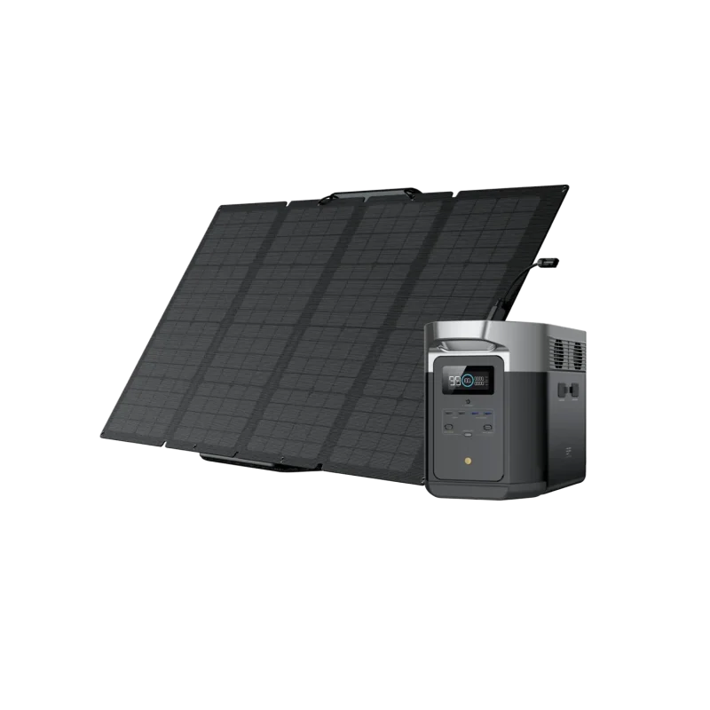 ecoflow delta 2 160w solar panel portable power station