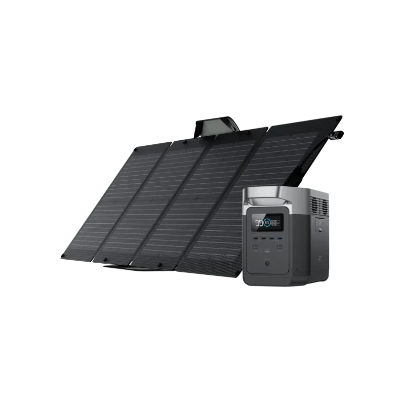 ecoflow delta 2 portable power station 110w solar panel