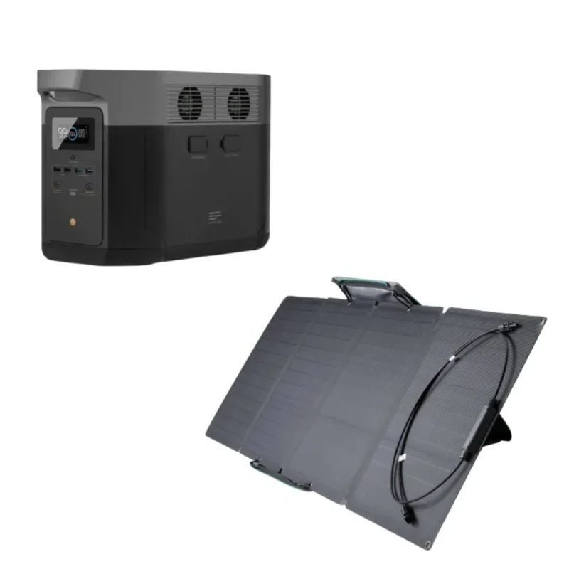 ecoflow delta max power station 110w solar panel bundle