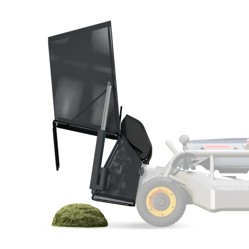 effortless auto dumping mowrator bag for easy lawn care