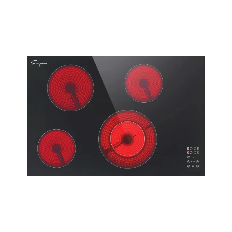 empava 30 black electric cooktop 30rec12