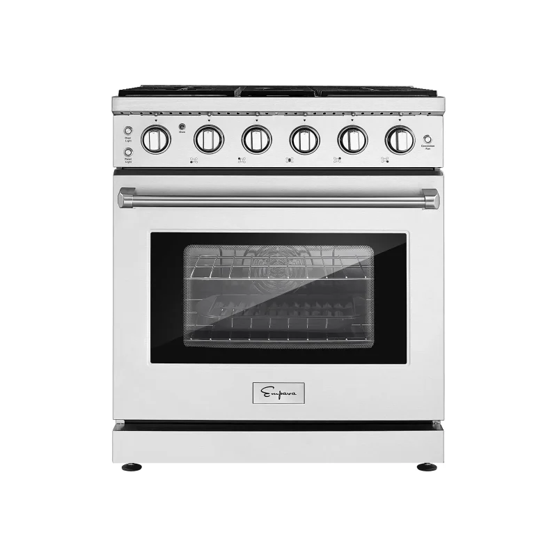 empava 30 pro style gas range slide in single oven