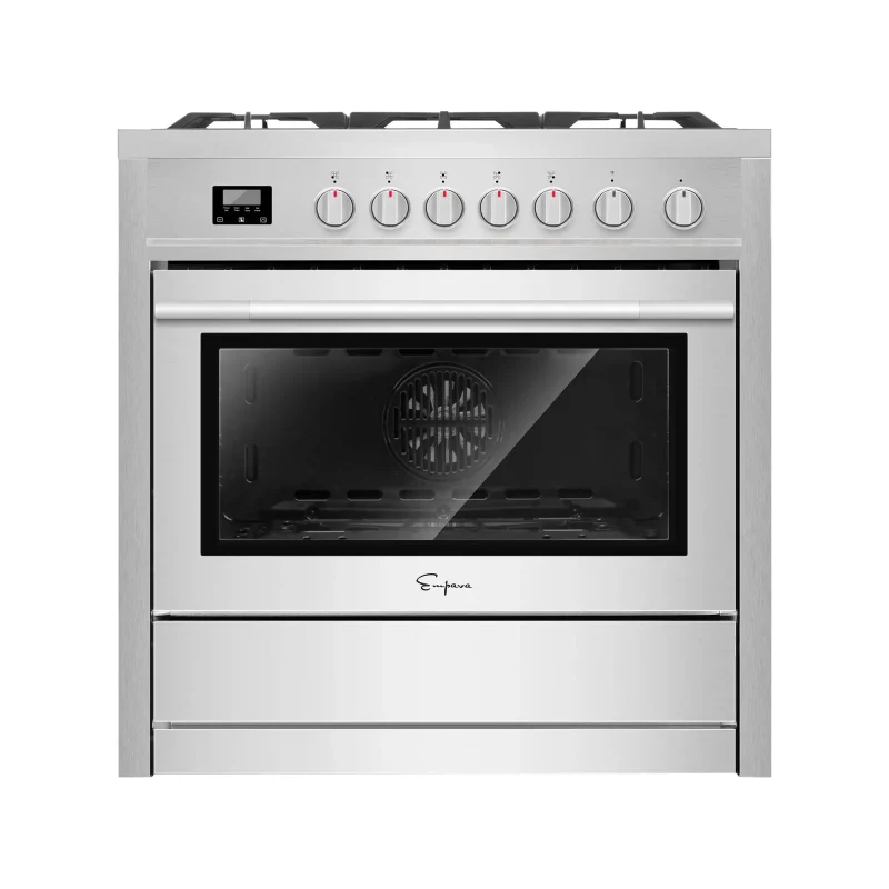 empava 36 freestanding gas range with cooktop oven 36gr01