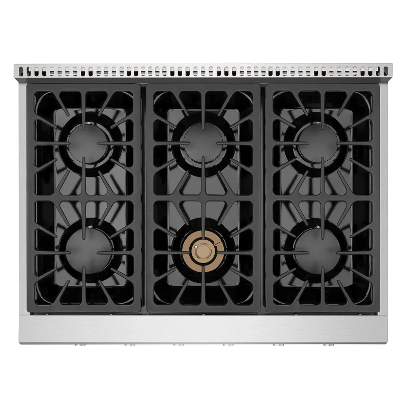 empava 36 pro style slide in gas cooktop 36gc31