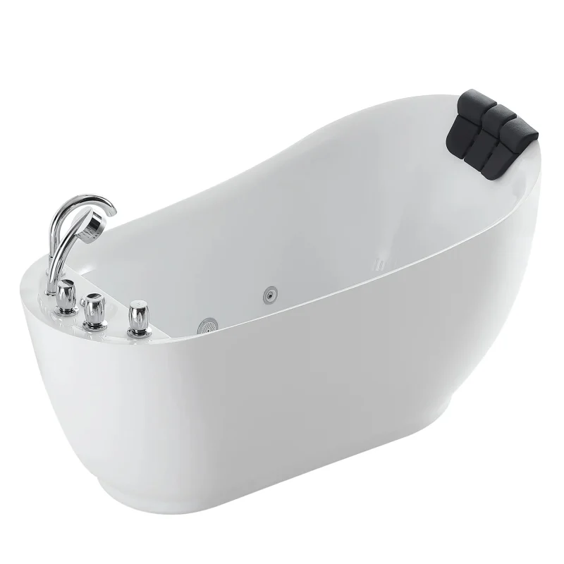 empava 67 freestanding whirlpool bathtub empv 67ais05