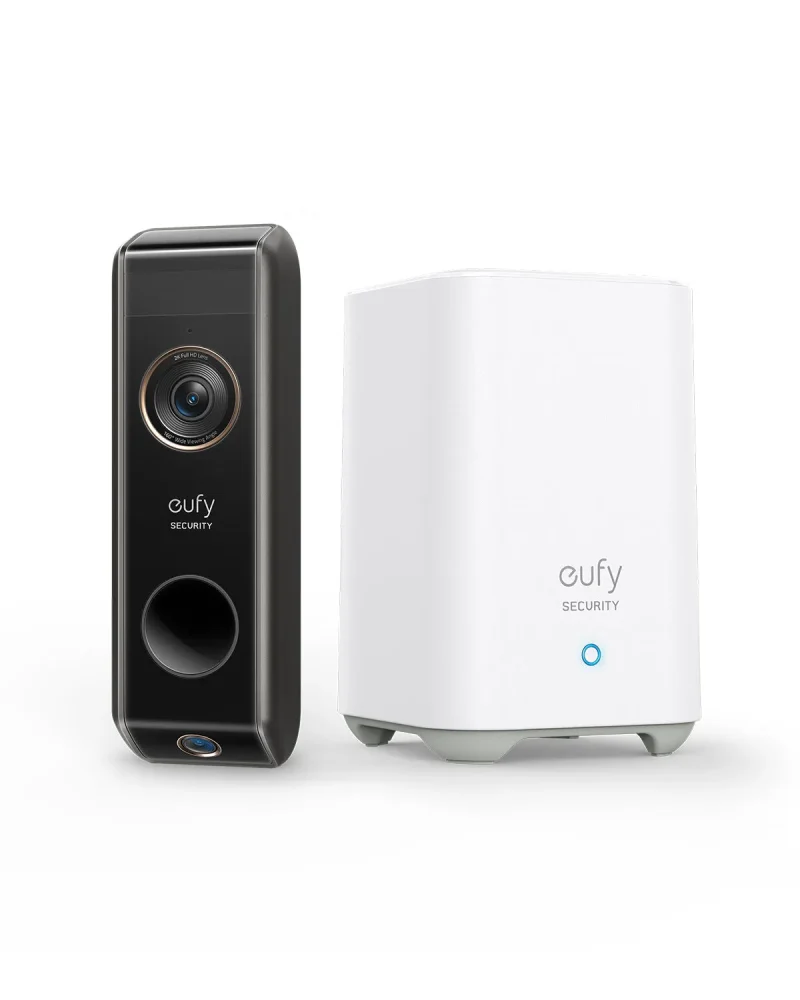 eufy dual 2k video doorbell home base