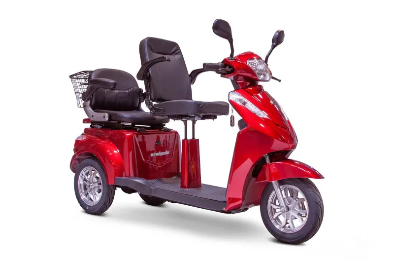 ewheels ew 66 3 wheel electric scooter 2 passenger heavy duty