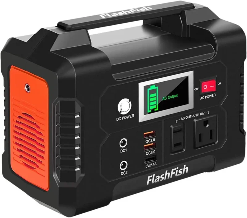 flashfish 200w portable power station solar generator