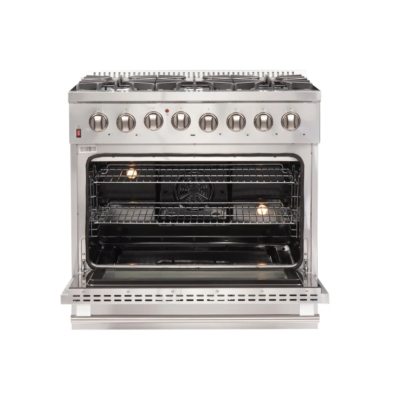 forno galiano gold 36 dual fuel range 240v electric oven