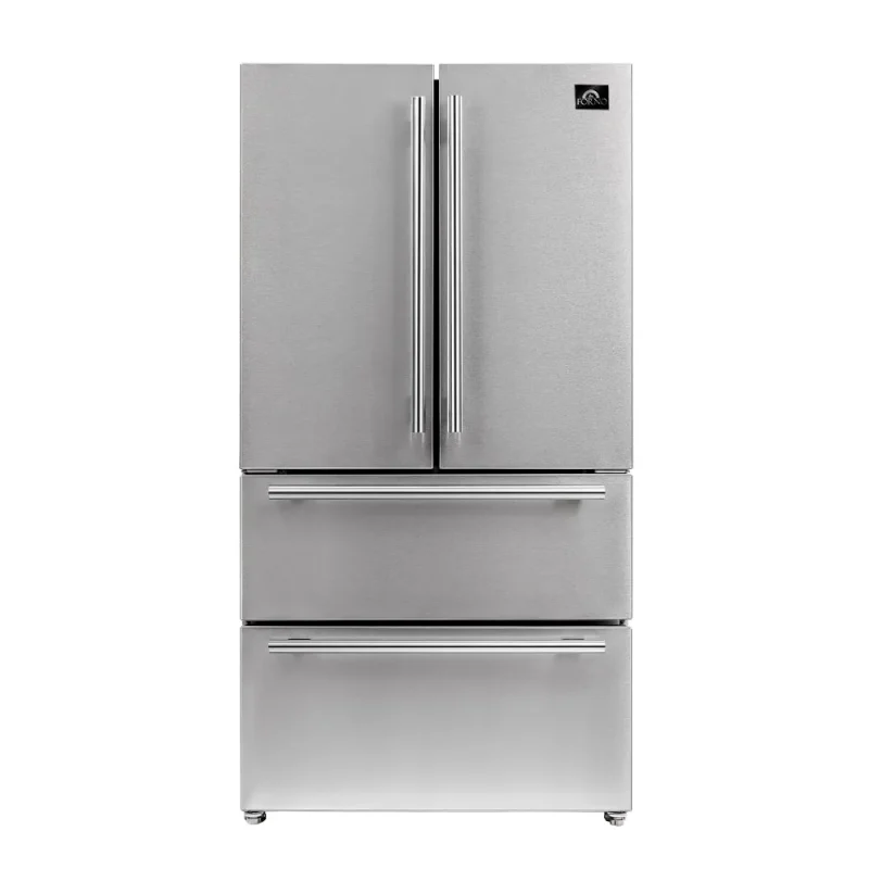 forno moena 36 french door fridge 19 cu ft stainless steel pro handle decor grill