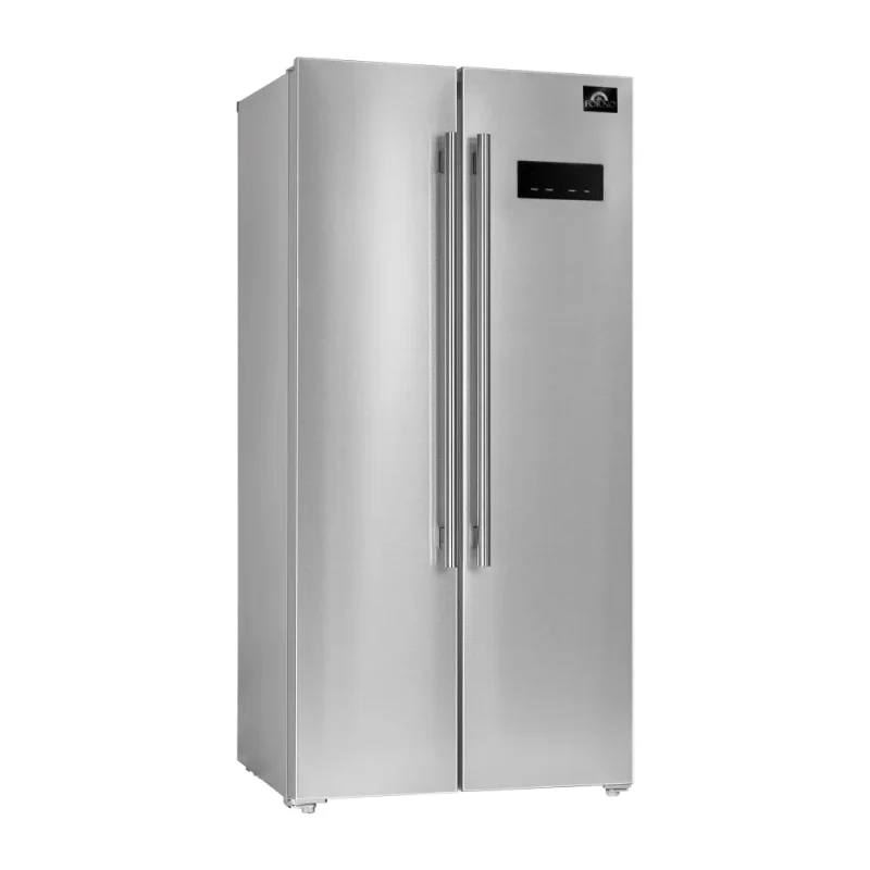 forno salerno 15 6cu ft counter depth refrigerator stainless steel side by side professional handle