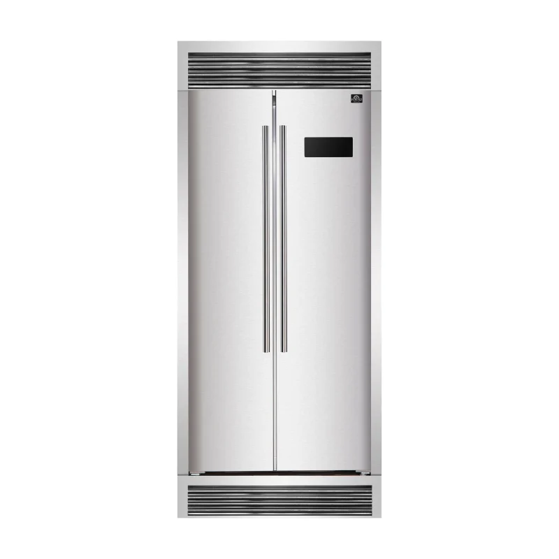 forno salerno 37 counter depth fridge w grill 15 6 cu ft stainless steel